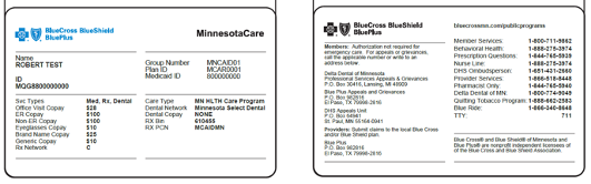 Minnesota Care Sample ID Card