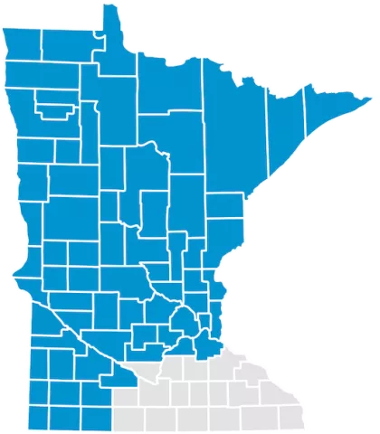 BluePlus MN Value country map